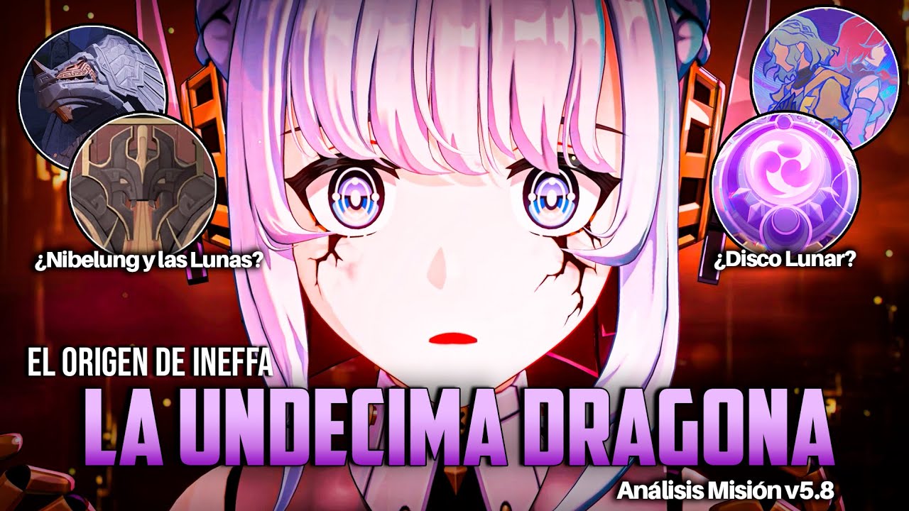 El Origen de Inefffa: La Undécima Dragona  - Análisis Misión v5.8 - Genshin Impact