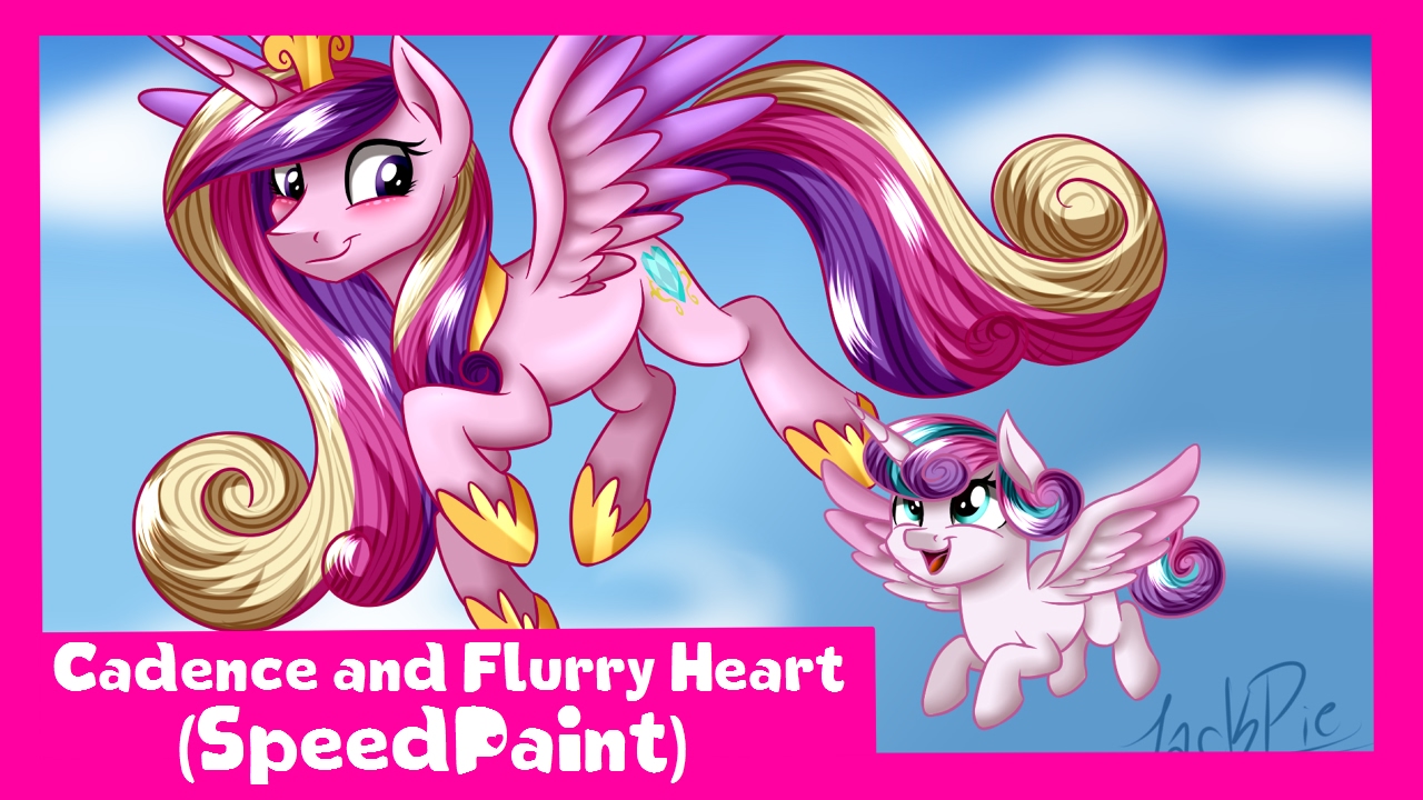 MLP - Princess Cadence and Flurry Heart [SpeedPaint]