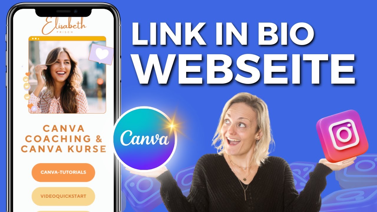 Link-in-Bio Website mit Canva erstellen – kostenlos & perfekt für Instagram