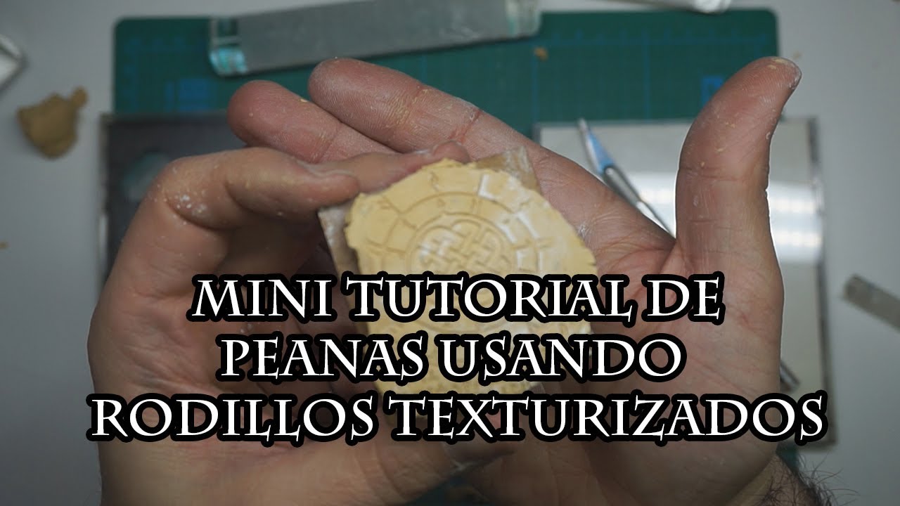 Mini tutorial de peanas usando rodillos texturizados