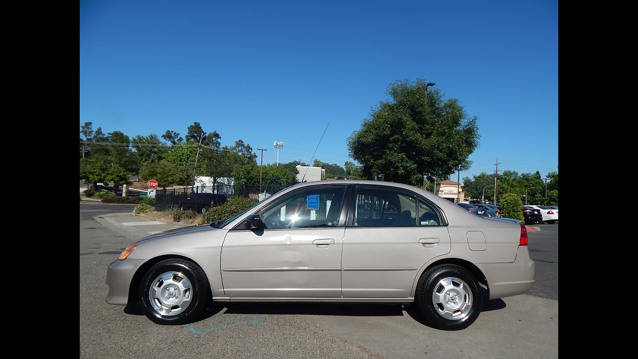 2003 Honda Civic Hybrid walk around overview video review!