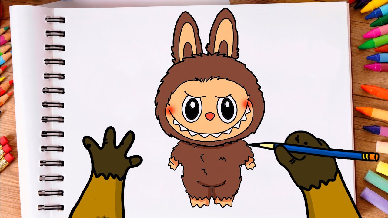 🎨✨ DESENHANDO LABUBU  | Desenho Passo a Passo com a Capivara Artista ✨🎨