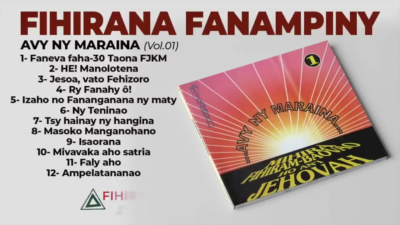 Avy ny maraina | Fihirana Fanampiny Volume 01 | Hira Fiderana Malagasy 