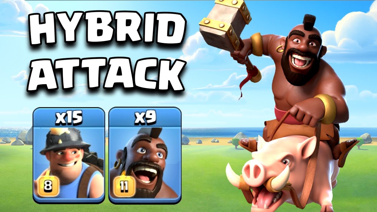 Queen Charge Hybrid Most used Ground Attack Strategy? Clash of Clans