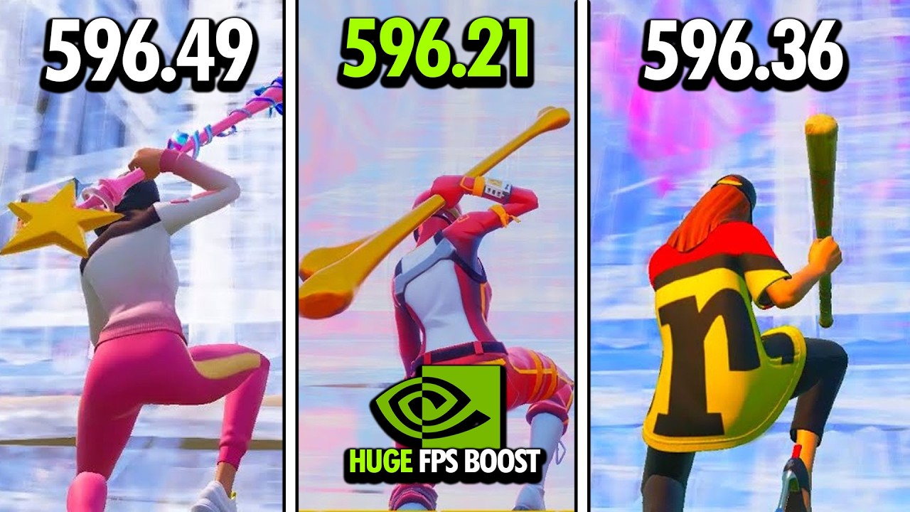 Драйвер NVIDIA портит ваш FPS в Fortnite &mdash; 596.49 против 596.36 против 596.21
