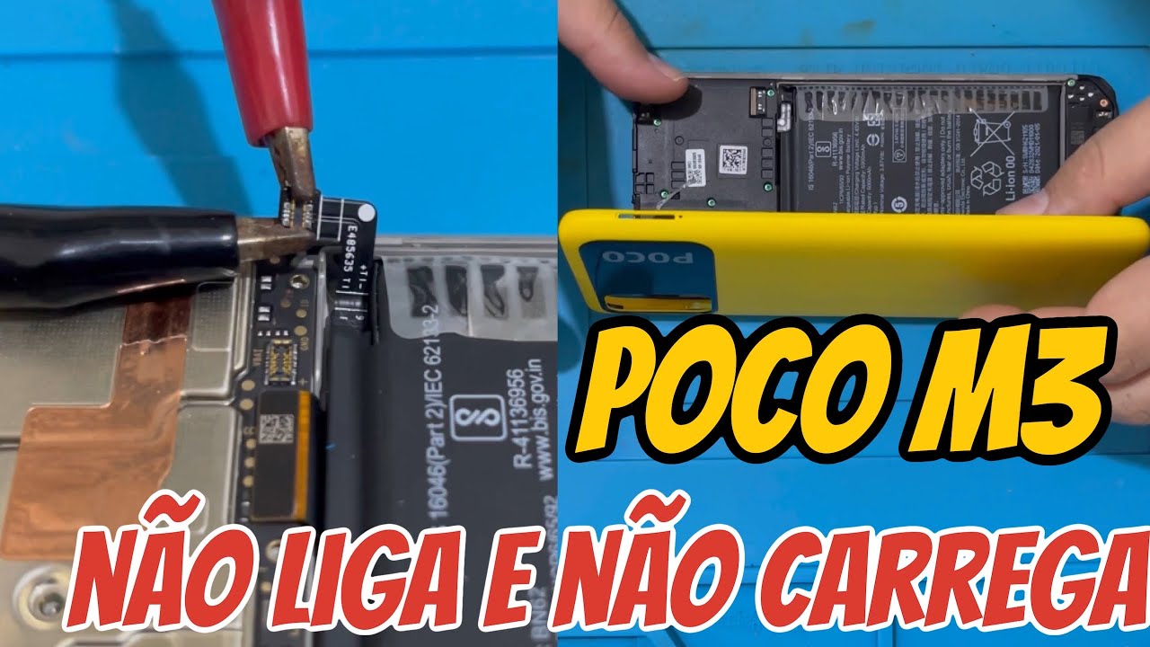 Xiaomi Poco M3 Não liga e não carrega | Celular sem sinal de vida ( RESOLVIDO)