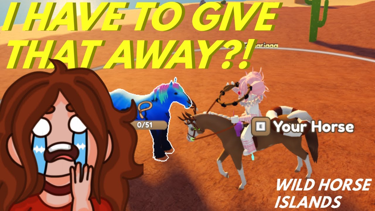 Giving away EVERY SINGLE RARE HORSE I CATCH in WILD HORSE ISLANDS on ROBLOX (Summer Event 2023)