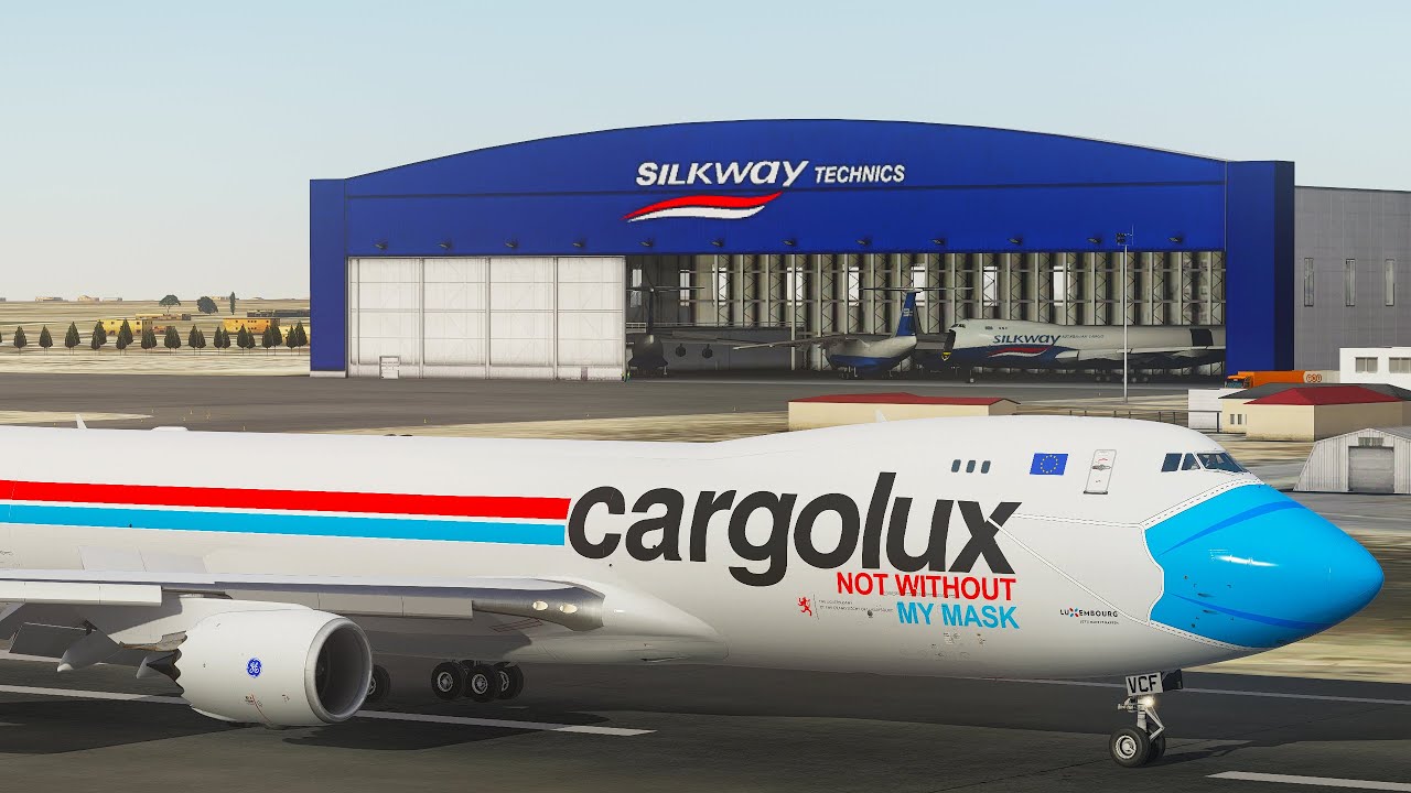 Cargolux Boeing 747 flight to Baku | INCREDIBLE REALISM | Prepar3D v5 in 4k