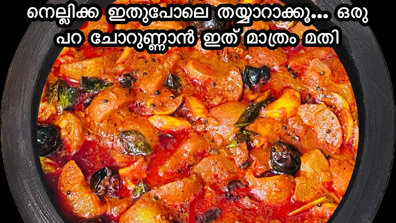 വായിൽ കപ്പൽ ഓടും നെല്ലിക്ക അച്ചാർ ||Tasty Kerala Gooseberry Achar || Nellikka Achar Kerala Style