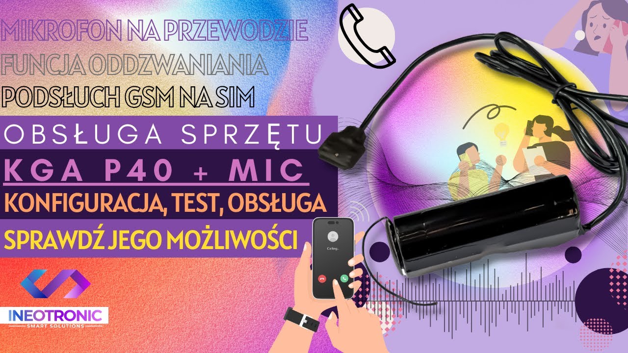 KGA P40 PROFESJONALNY PODSŁUCH SZPIEGOWSKI GSM - PREZENTACJA, OBSŁUGA I DZIAŁANIE - GOSPY.PL
