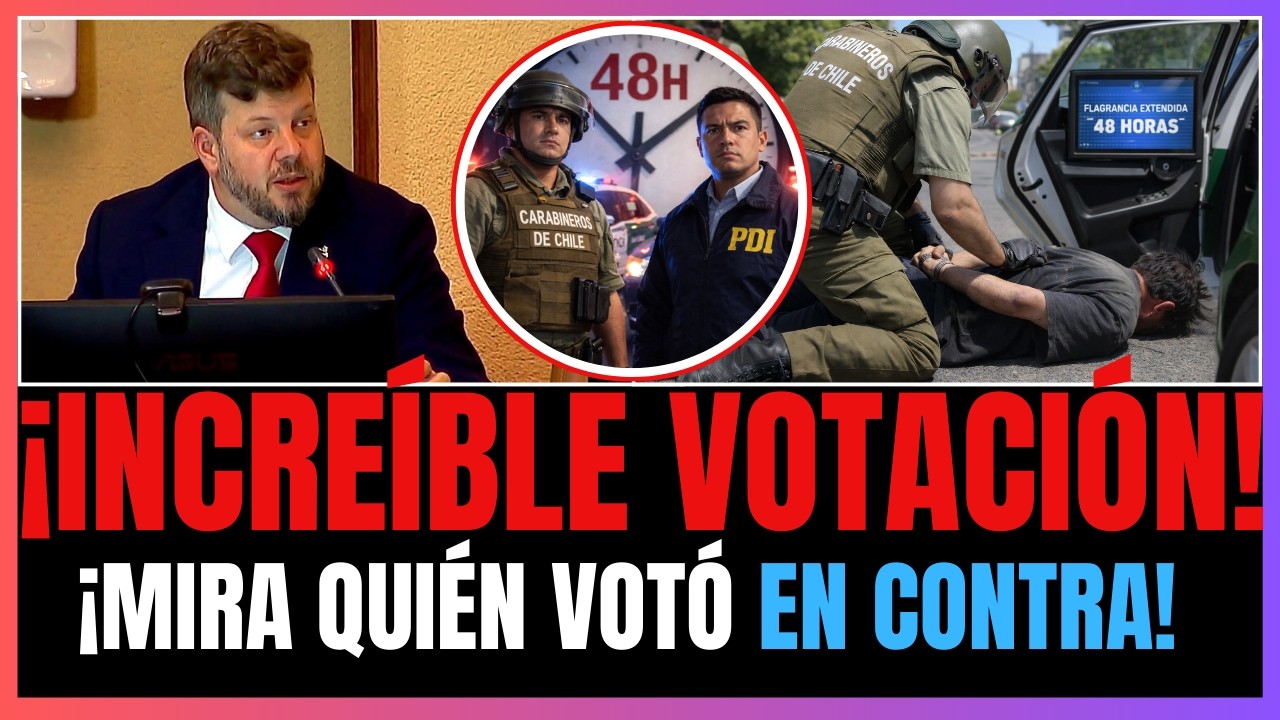 ¡INCREÍBLE VOTACIÓN! MIRA QUIÉN VOTÓ EN CONTRA DE UN IMPORTANTE PROYECTO DE SEGURIDAD