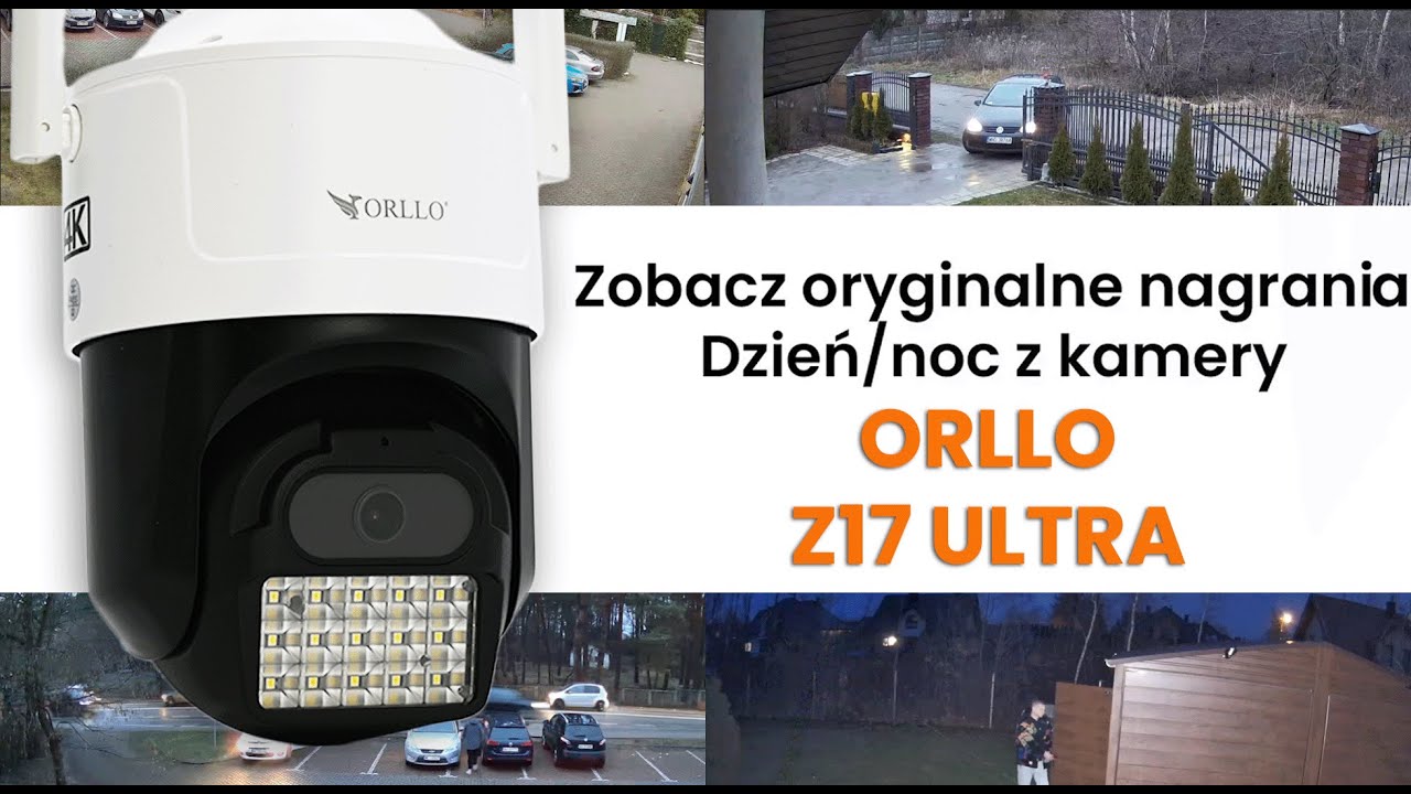 Realne nagrania z Kamery ORLLO Z17 ULTRA 4K