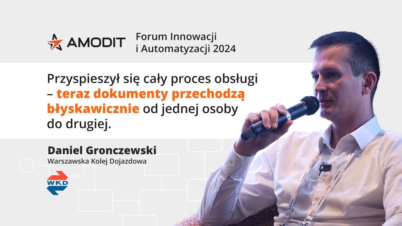 Elektroniczny obieg dokument&oacute;w | Jak AMODIT zrewolucjonizował procesy biznesowe w WKD?