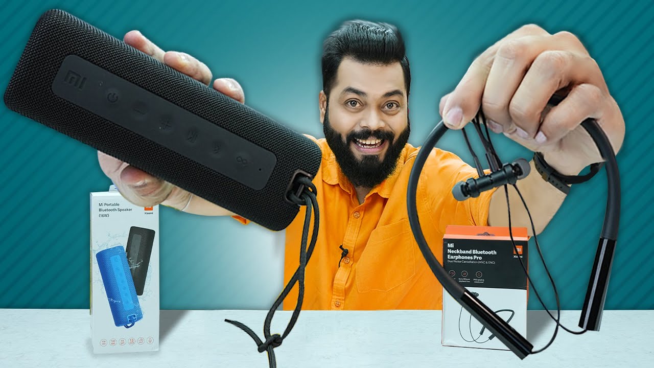 Mi Bluetooth Speaker 16W & Mi Neckband Earphones Pro Unboxing & First Impressions ⚡ Mixed Feelings..