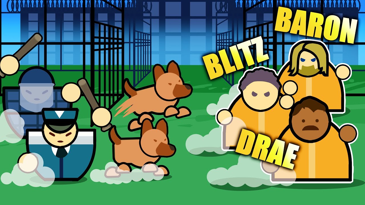 Racing Blitz & Drae To ESCAPE The Most SECURE PRISON Ever! - Prison Architect Gameplay