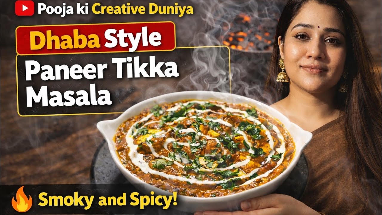 Smoky Paneer Tikka Masala | Dhaba Style Restaurant Taste at Home 😍🔥