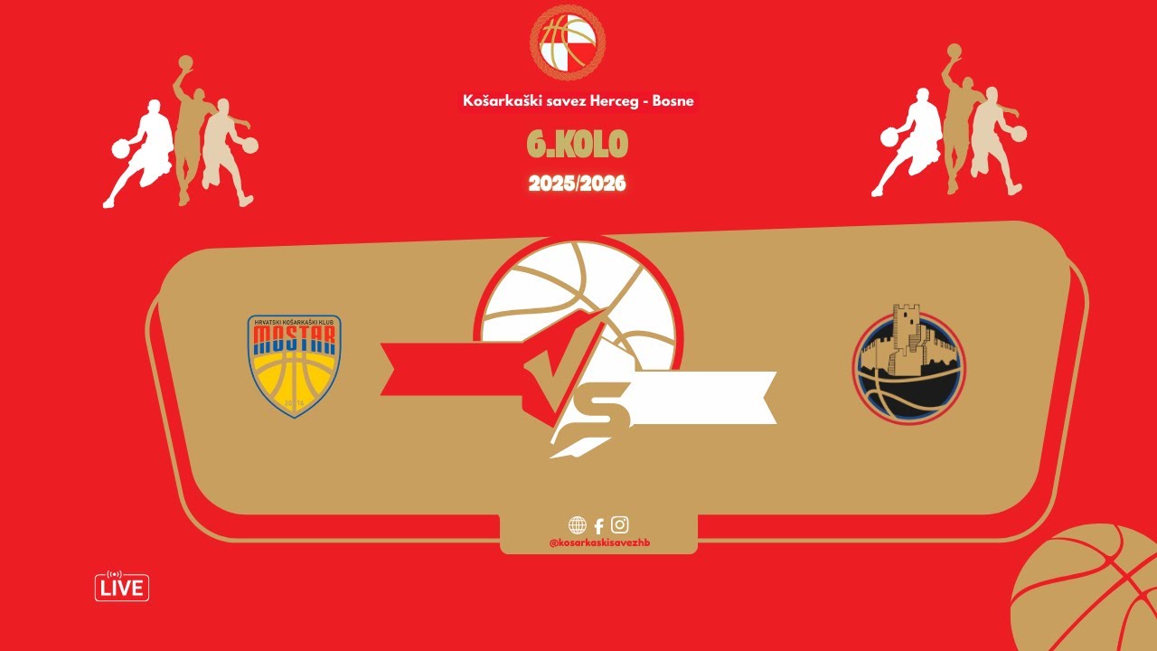 1.liga KS HB-Muškarci | 6. kolo: HKK Mostar vs HKK LJubuški  🗓 06.12.2025. ⏳18:00