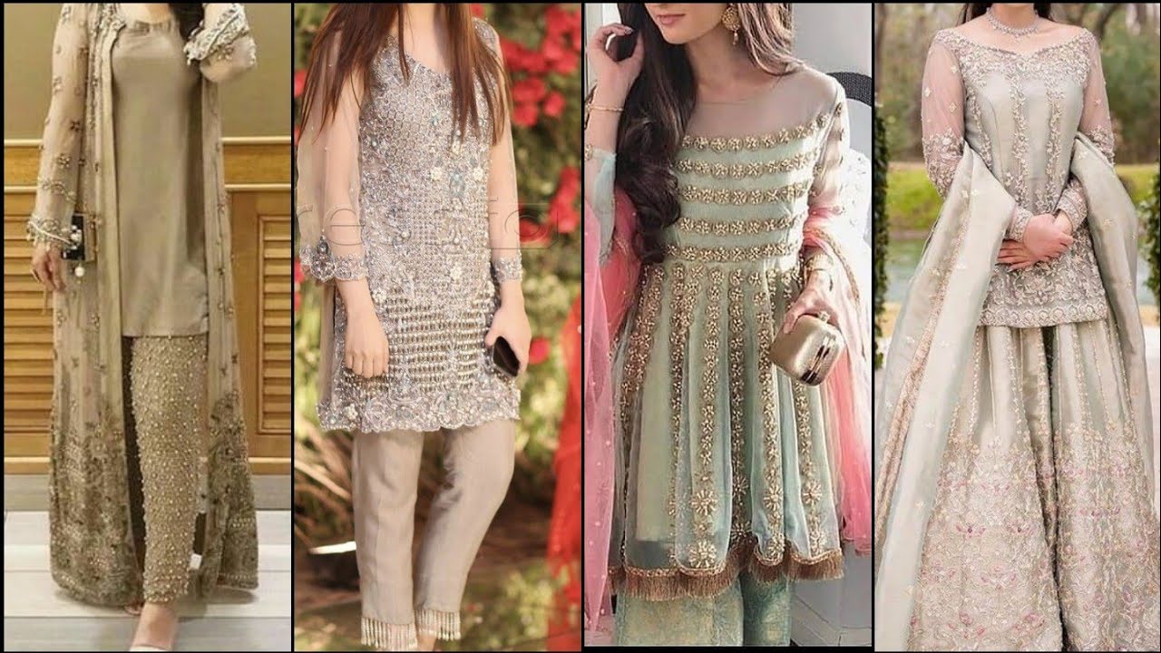 Bride Sister Walima Dress Designs- Groom Sister Walima Dress- Fancy Wedding Dress Designs
