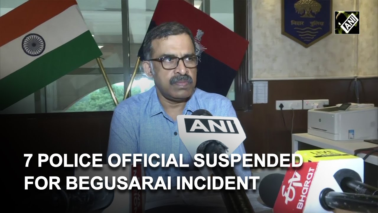 7 police officials suspended for firing incident in Begusarai | Latest News