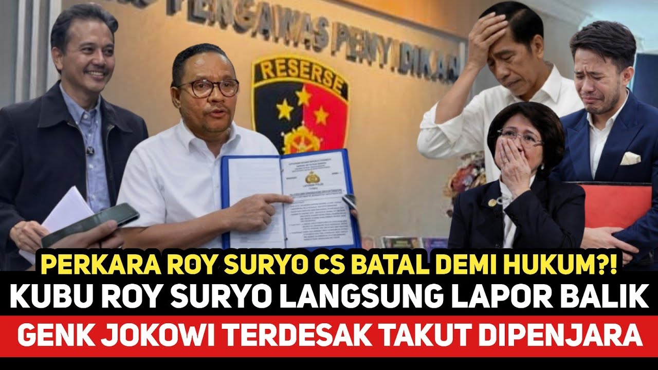 GENK JKW TERDESAK TAKUT DIPENJARA⁉️ROY SURYO CS  LANGSUNG AMBIL LANGKAH INI...