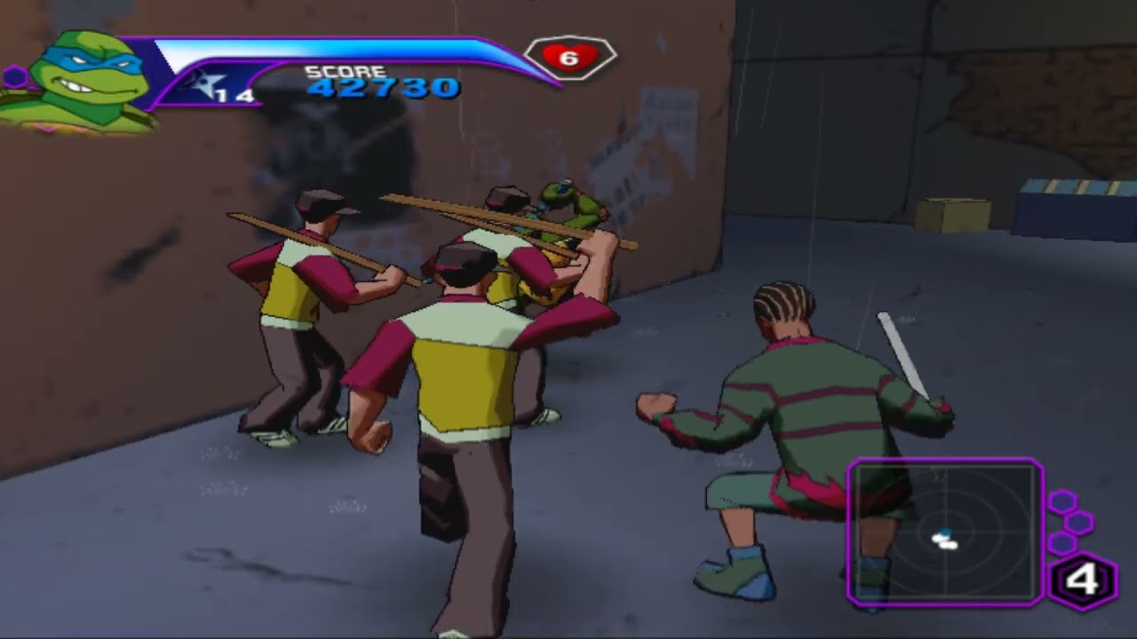 Демоверсия Teenage Mutant Ninja Turtles - PSM US Demo Disc 76 (KONAMI, 2003, PCSX2)