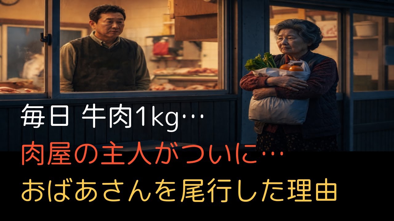 毎日牛肉1kg...肉屋の主人がついに...おばあさんを尾行した理由