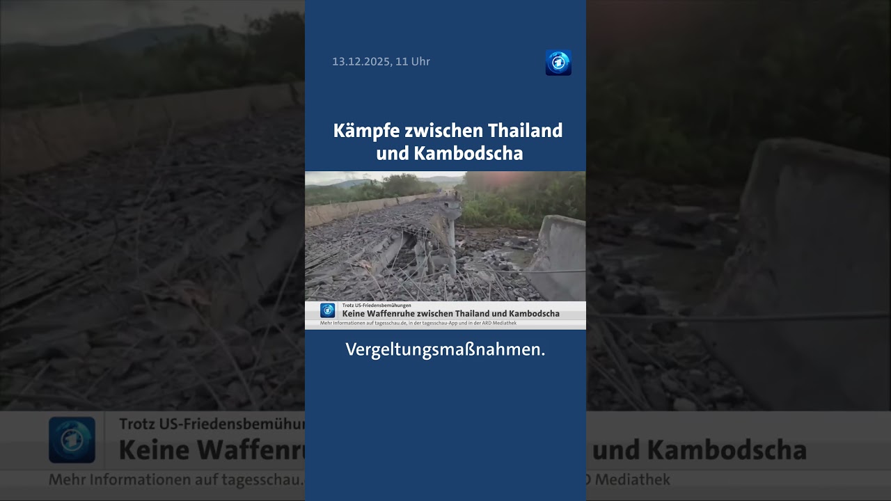 K&auml;mpfe zwischen Thailand und Kambodscha. #kambodscha #thailand #k&auml;mpfe #tagesschau #nachrichten