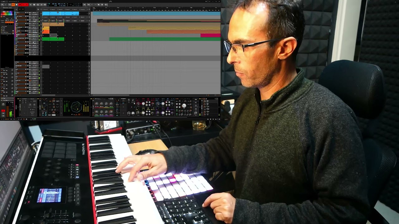 Creating Track live on Bitwig and LaunchpadX