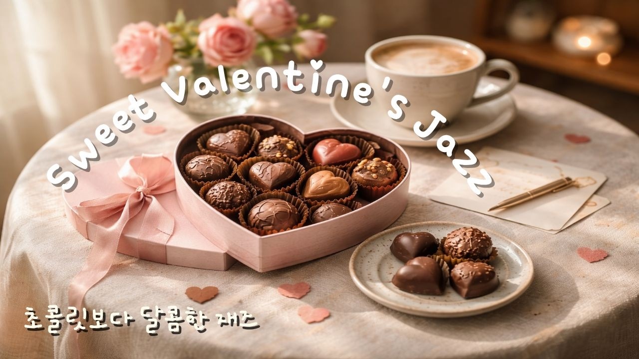 [Playlist]Be My Valentine 🍫 Sweet Romantic Jazz for Lovers | 사랑에 빠지는 50분, 초콜릿보다 달콤한 재즈 BGM