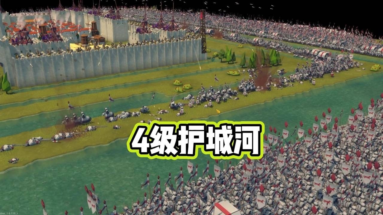 护城河配投石机，守城也能这么爽？【游戏解说艾登】
