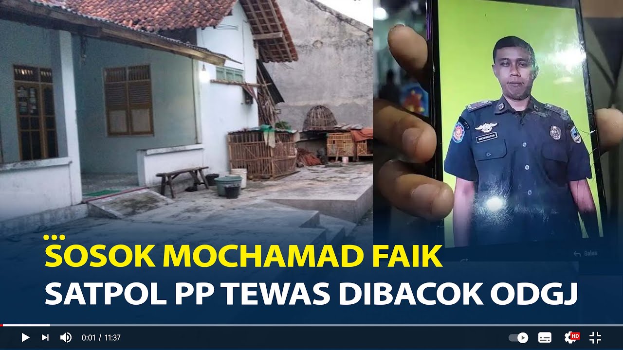 Sosok Mochamad Faik Satpol PP Tewas Dibacok ODGJ, Sebentar Lagi Menikah
