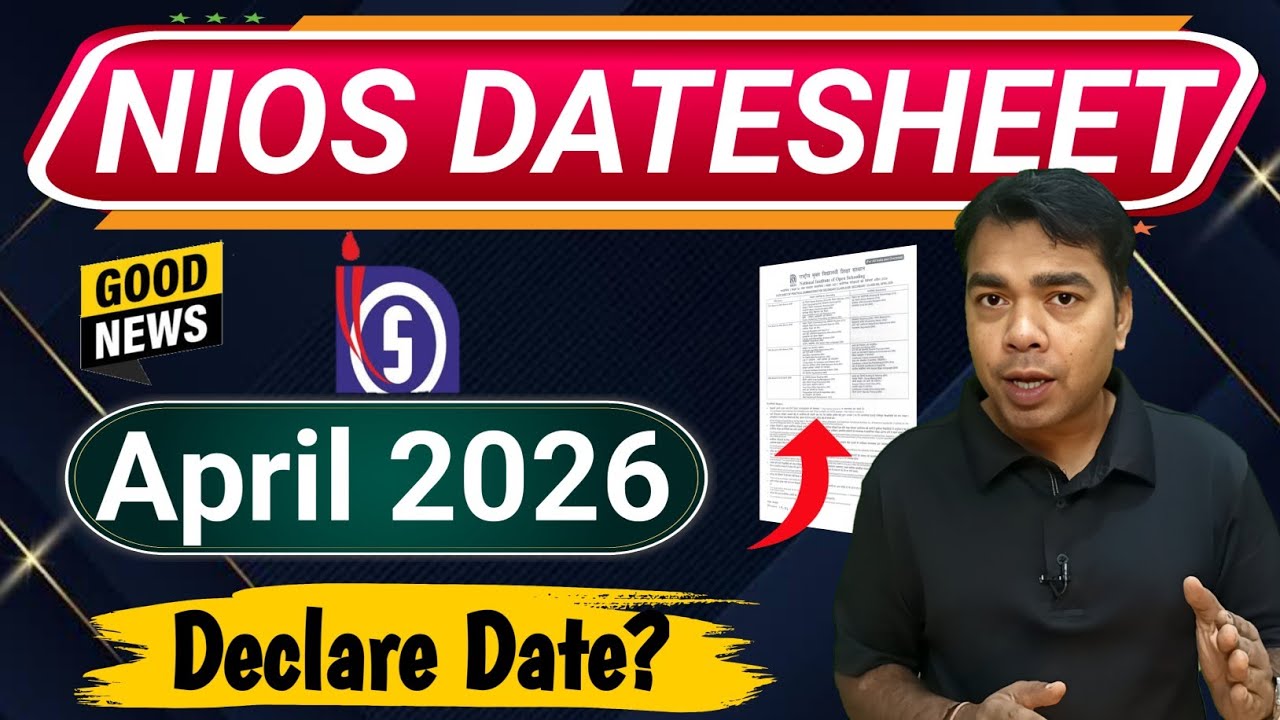 NIOS Datesheet April 2026 Release Date ?