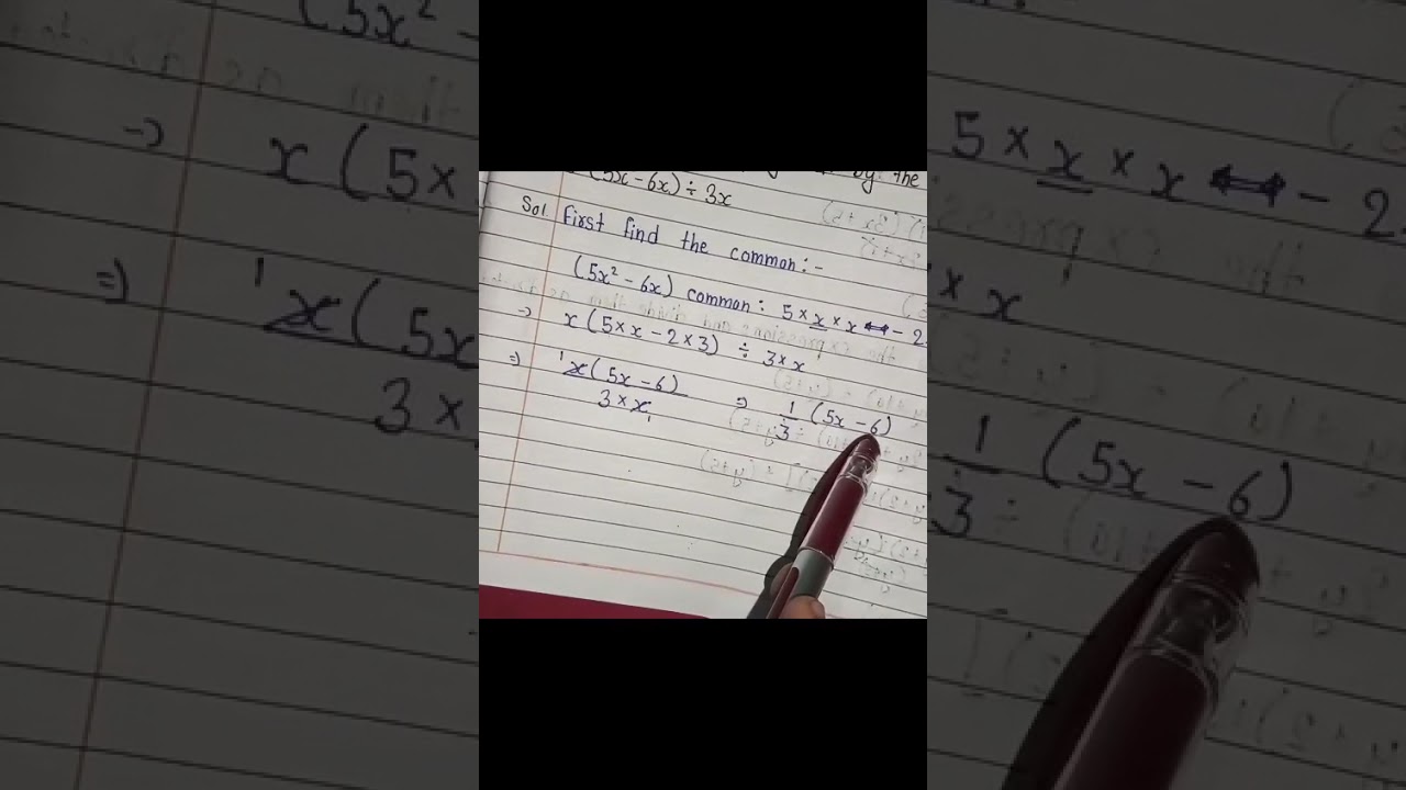 Class 8th  Factorisation l step by step l very easy