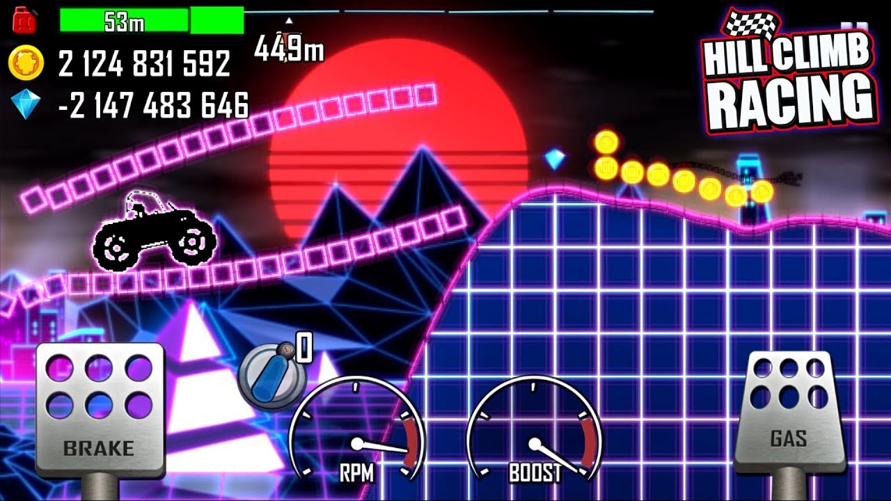 Обновление 1.39.0 взлом Новая Трасса НЕОН - Машинки Хилл Климб Рейсинг секреты прохождение игры