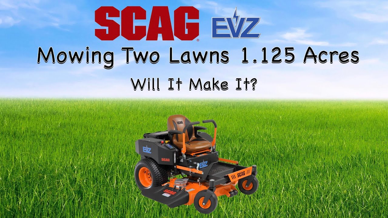 Double Yard Mow For The EVZ.  Will it make it?