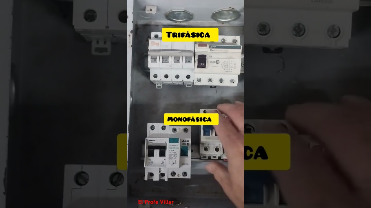 Tablero trif&aacute;sico a monof&aacute;sico #electricidad #corrienteelectrica #electrones #electricidadbasica