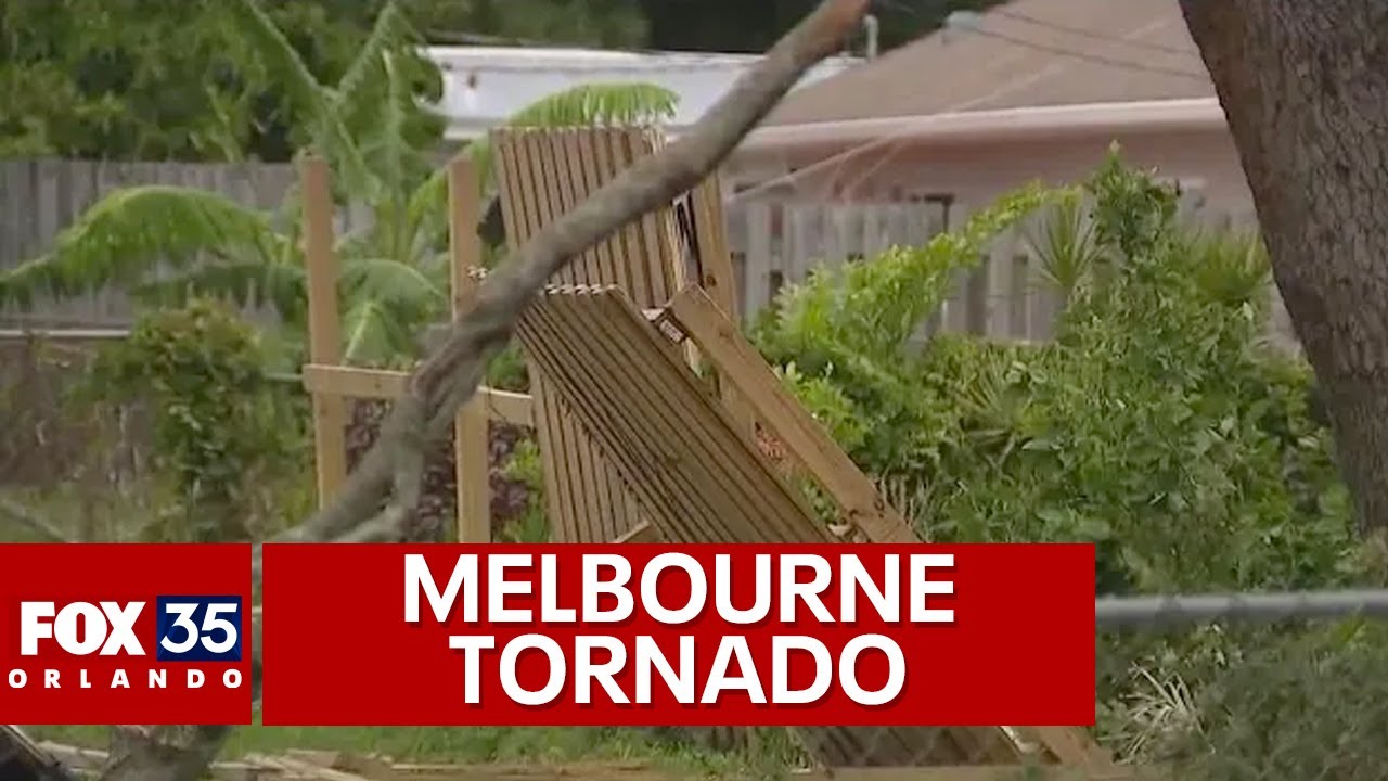 Residents clean up after tornado touches down in Melbourne, Florida