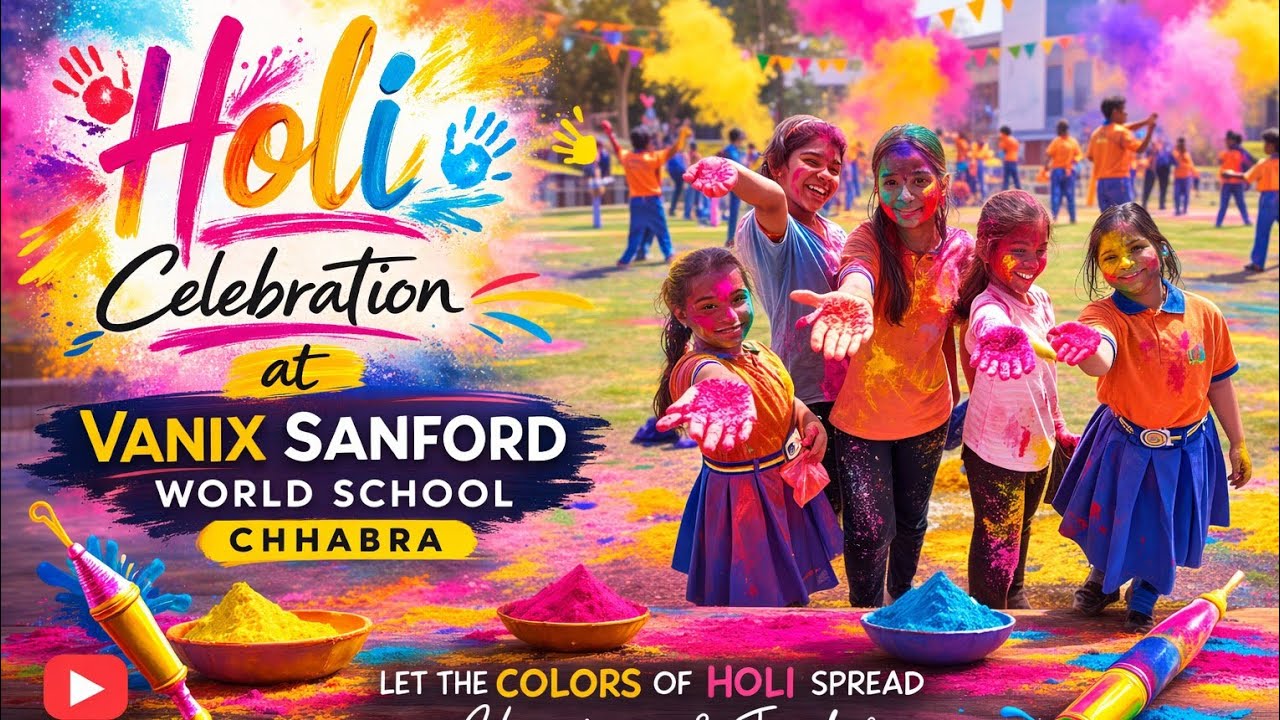 Vanix Sanford World school Chhabra होली महोत्सव 