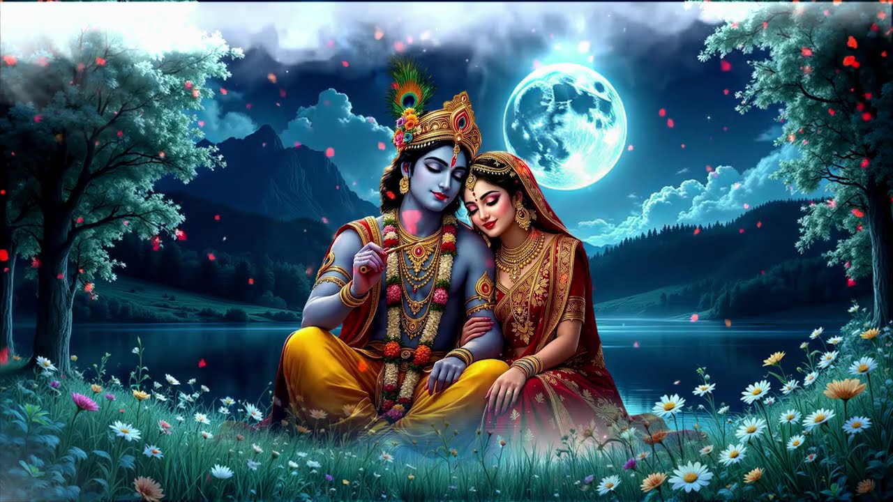 krishna ai video || krishna background video || radha background video #krishna