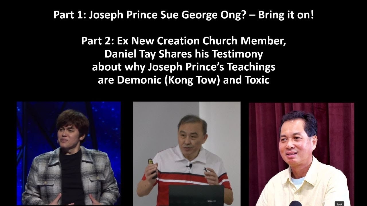 Ex NCC member, Daniel Tay Shares His Testimony on Video about Joseph Prince