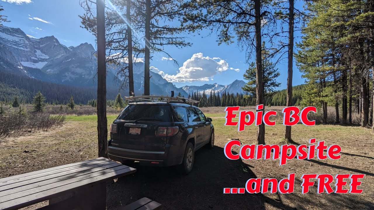 Free Camping on the Upper Elk River in BC
