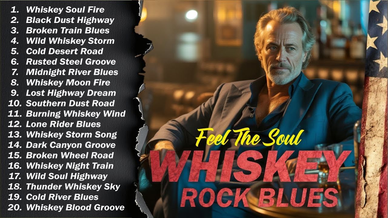 Whiskey Blues Rock 🍂 The Best of Classic Blues Songs | Relaxing Guitar Music for Night & Chill