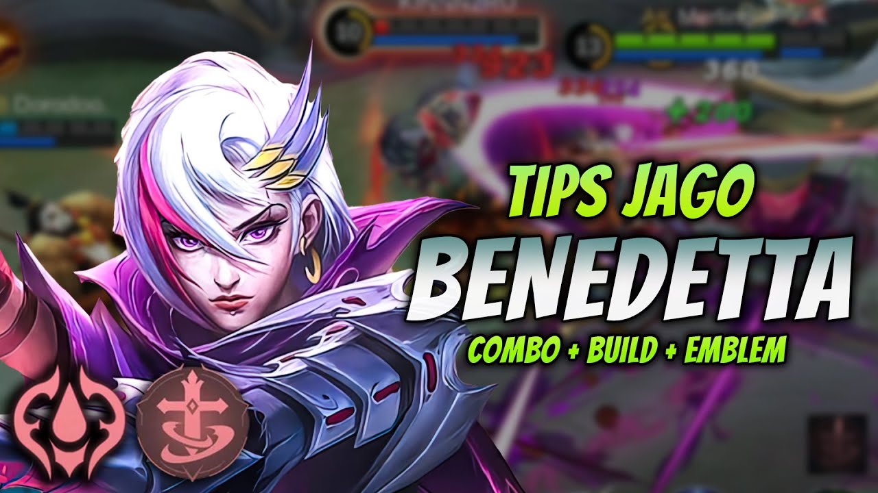 CARA MAIN BENEDETTA BUFF ! BUILD & EMBLEM BENEDETTA TERSAKIT 2023 ! | BENEDETTA DAMAGE GAMEPLAY