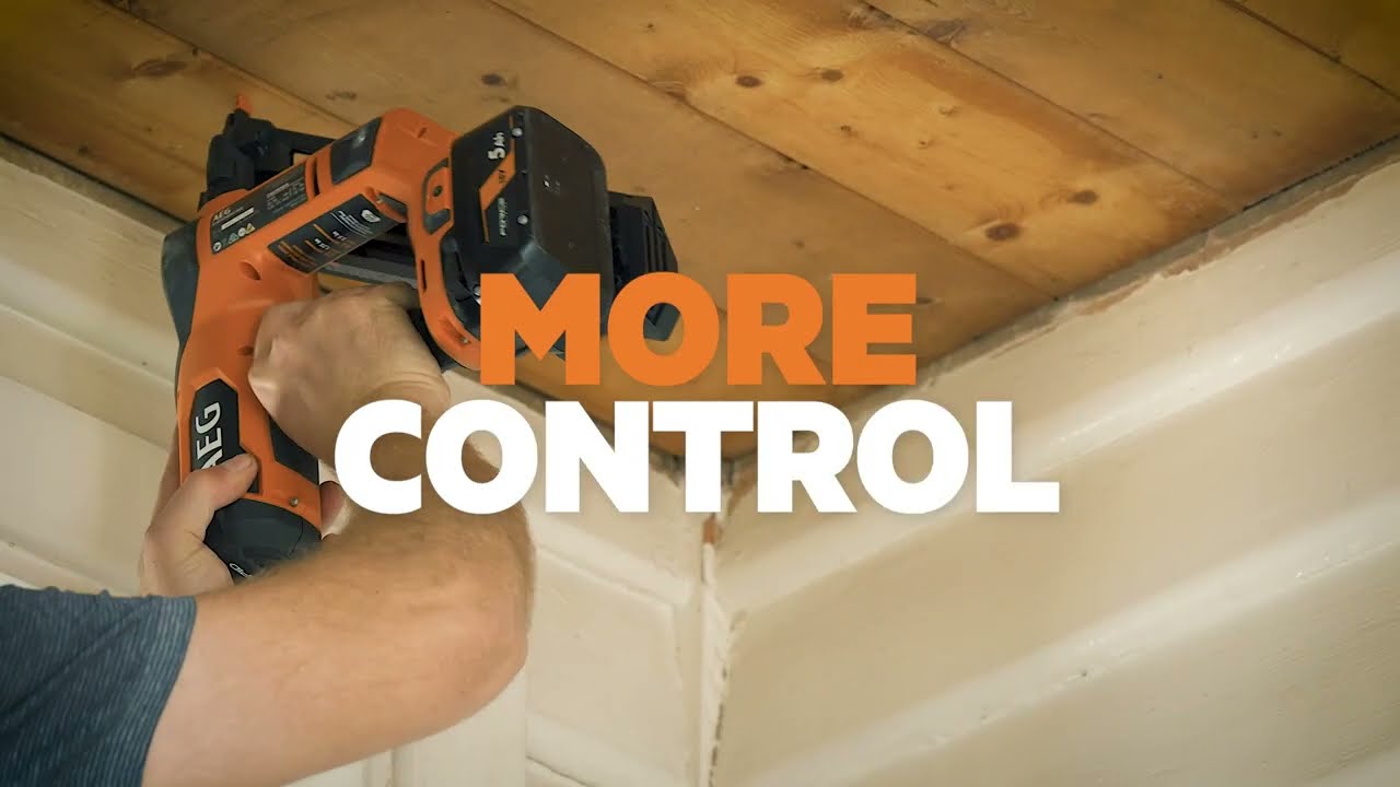 Get More  Control - AEG 18V F-RAPID 15GA DA Angled Brad Nailer