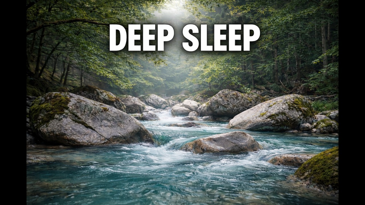 Crystal Forest Stream Escape #NatureRelaxation #RiverSounds
