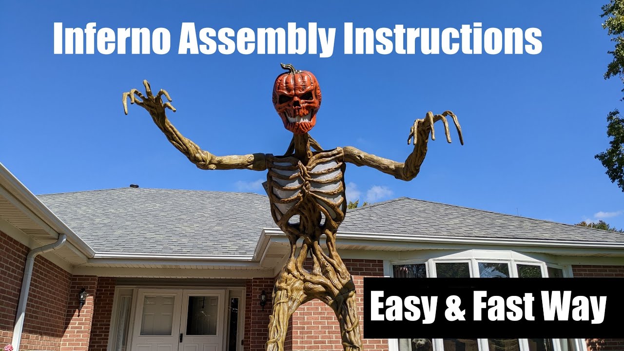 Easy Setup Home Depot Inferno Skeleton Instructions Tips & Tricks & How To Secure