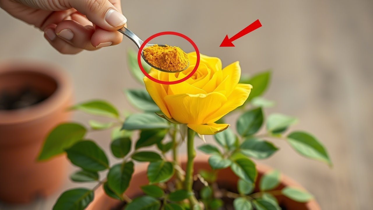 Just Turmeric! Roses Grow 500% More Roots Instantly and Bloom Forever