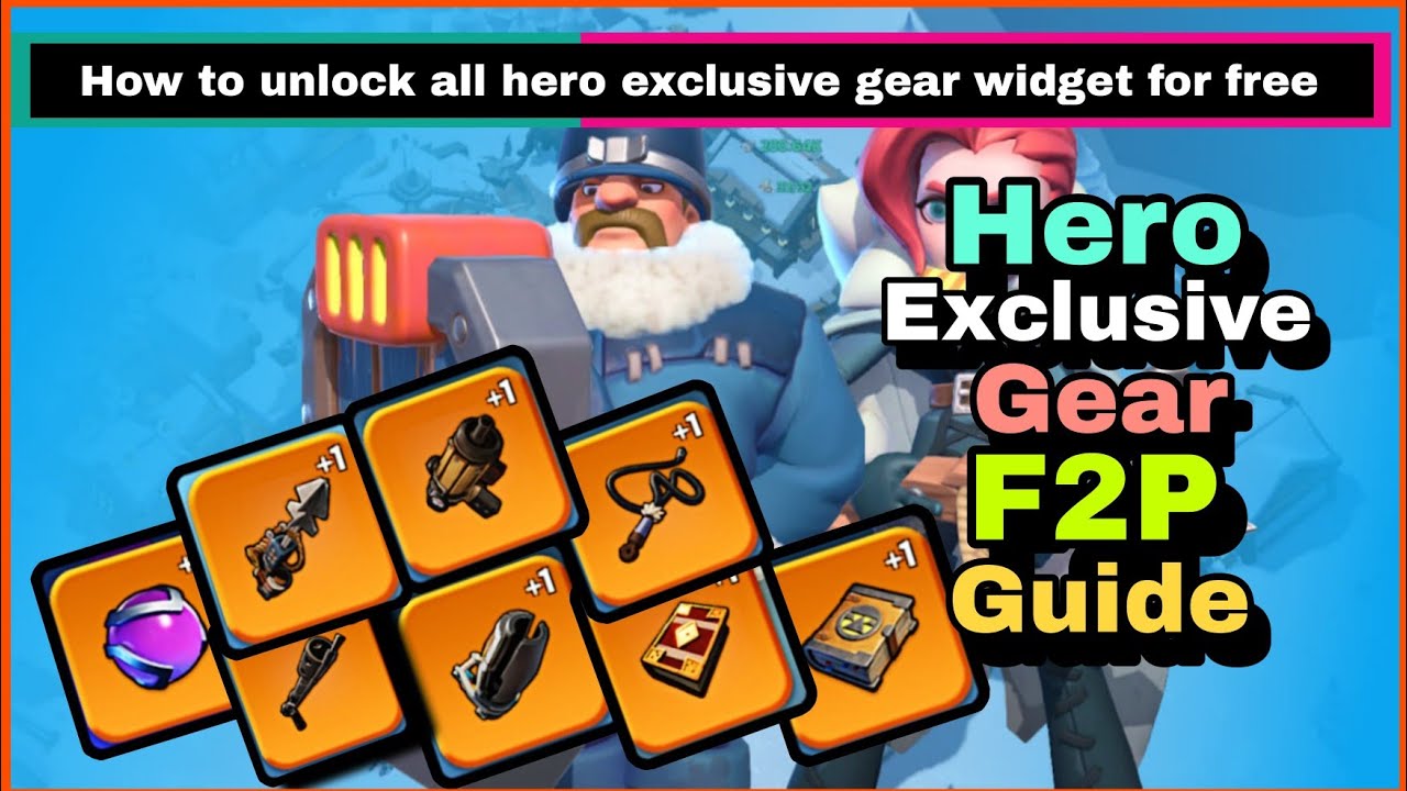 Complete Guide on Hero exclusive gear - Whiteout Survival | Custom hero widget chest F2P tips