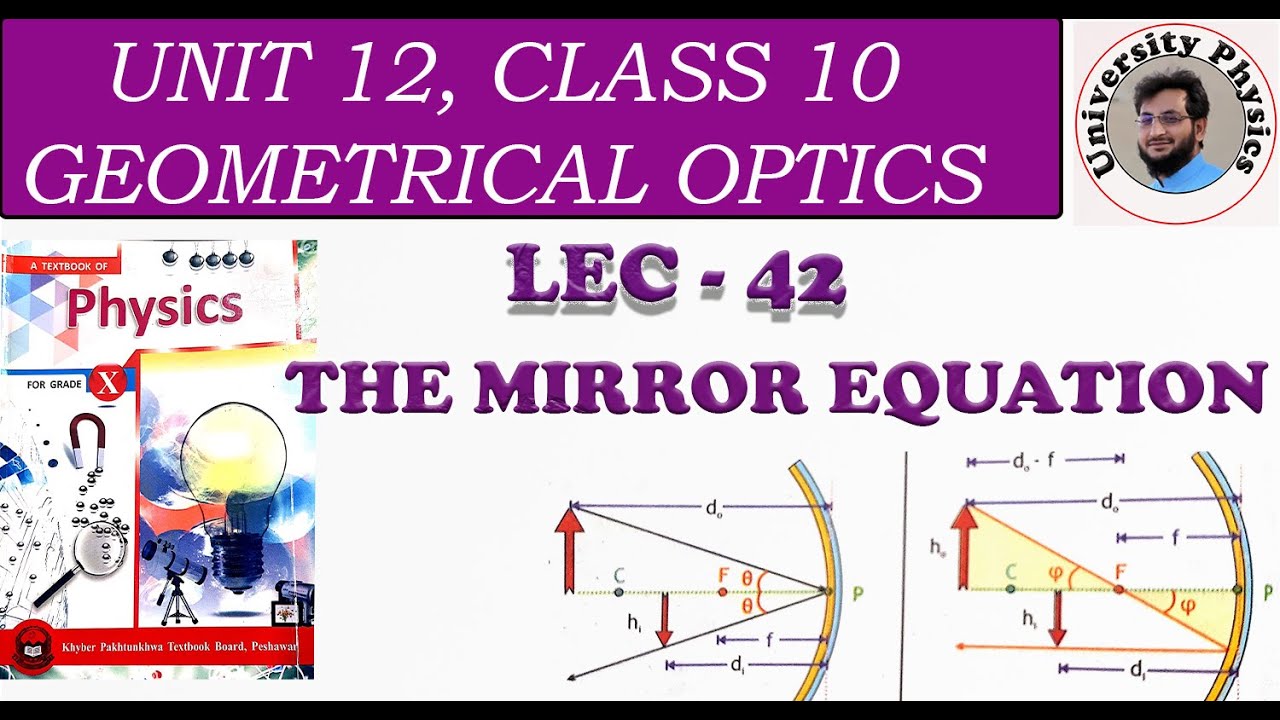 The mirror equation | Mirror formula | convention of mirror equation and magnification
