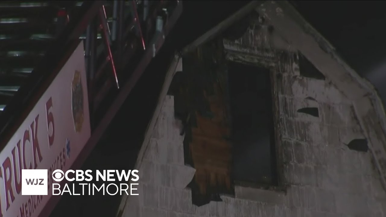 Firefighters fight 2-alarm fire in East Baltimore while braving wind, bitter cold
